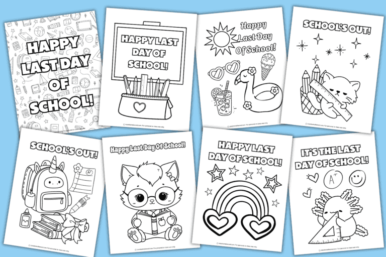 20 CUTE Last Day Of School Coloring Pages For Kids