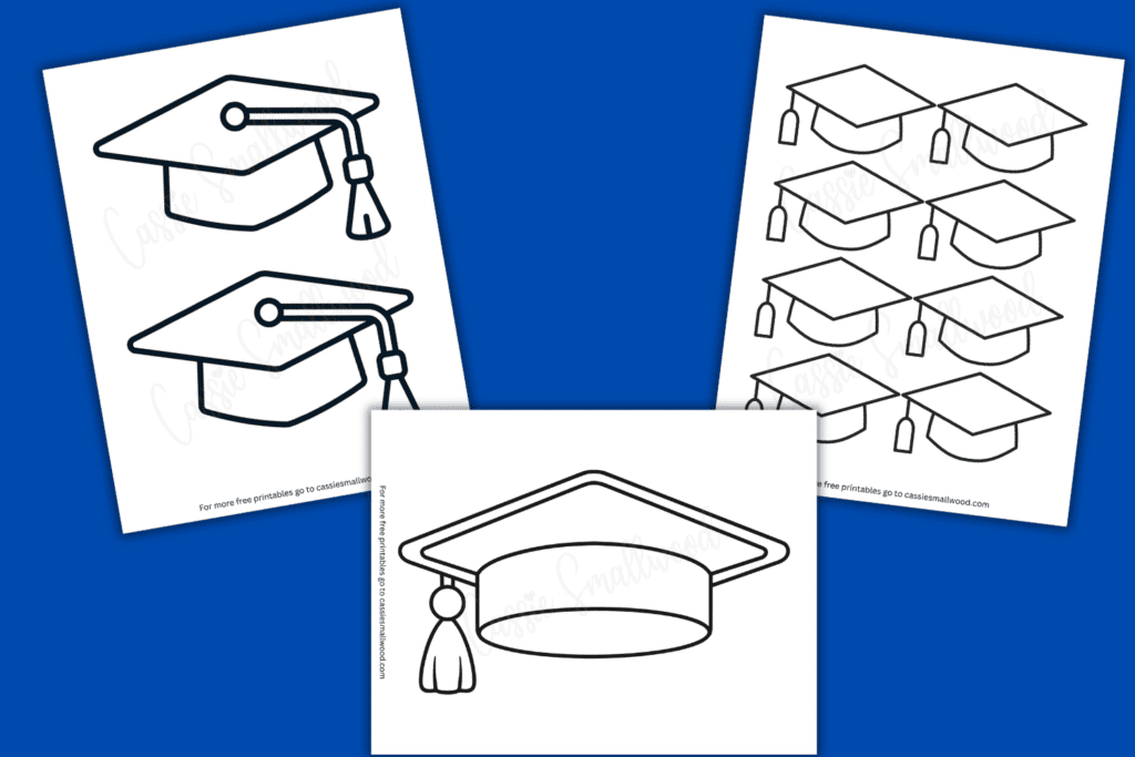 FREE Printable Graduation Cap Templates - Cassie Smallwood