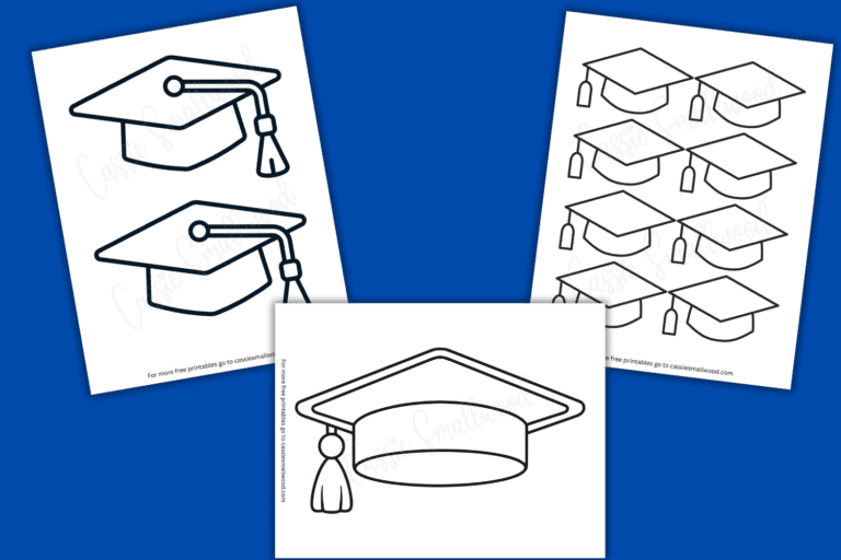 FREE Printable Graduation Cap Templates