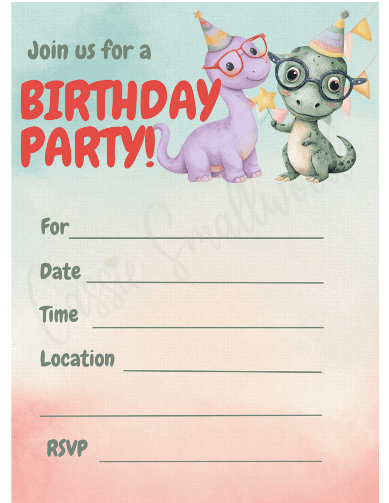 free printable dinosaur birthday invitation template pdf, boy birthday party invitations free printable, downloadable dinosaur birthday party invite blank template