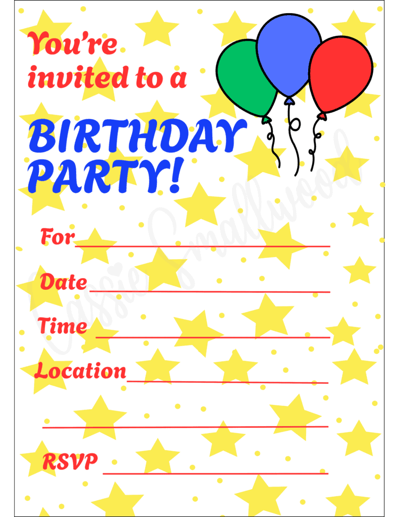 free printable birthday party invite template, boy birthday invitation free printable pdf, downloadable birthday party invitation blank template for kids