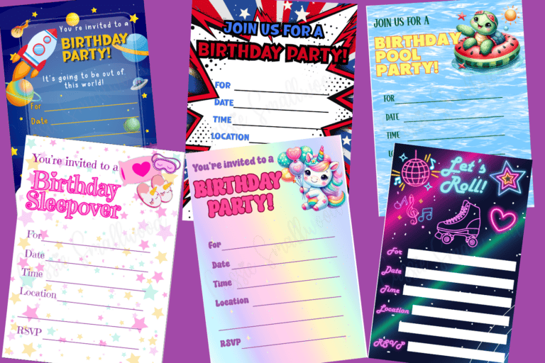 16 FREE Printable Birthday Invitations For Kids