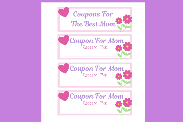 FREE Printable Mother’s Day Coupon Book