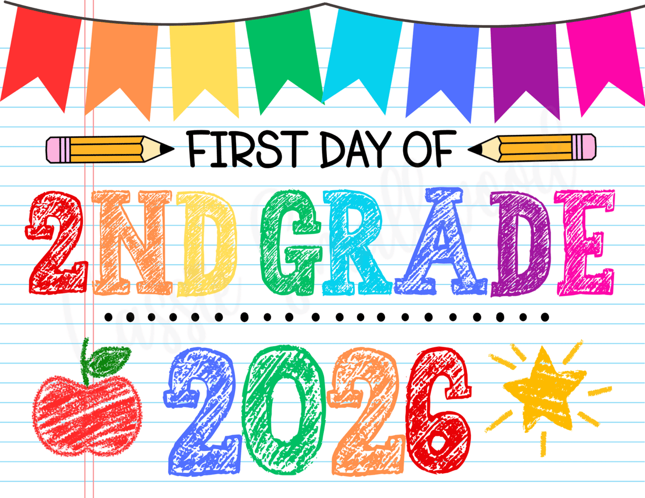 CUTE Free Printable First Day of School Signs 2026-2027 (Preschool-12th ...