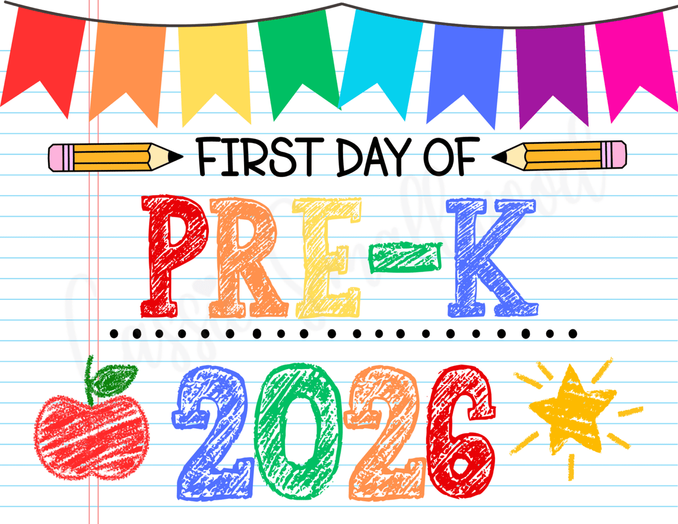 CUTE Free Printable First Day of School Signs 2026-2027 (Preschool-12th ...