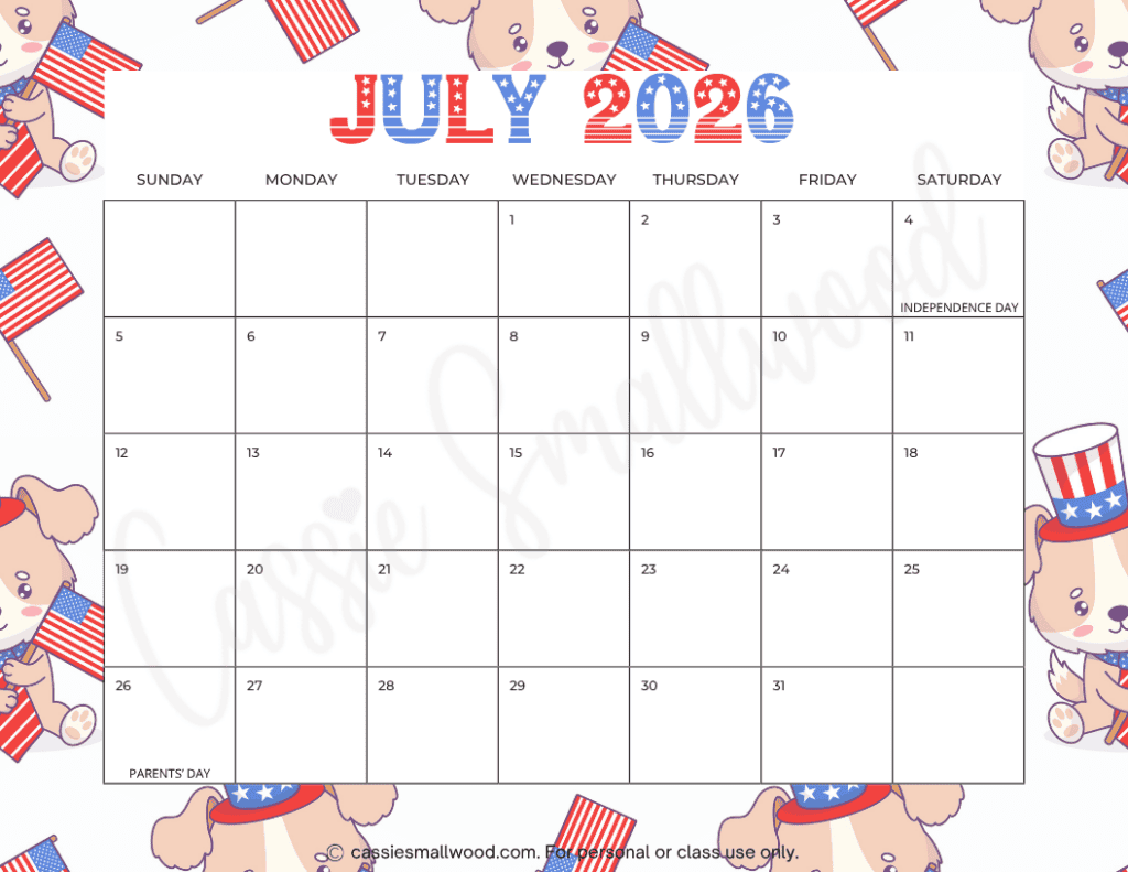 2026 2027 school year calendar free printable pdf, July 2026 calendar with holidays, 2026 monthly calendar, 2026-2027 academic calendar free printable pdf with holidays