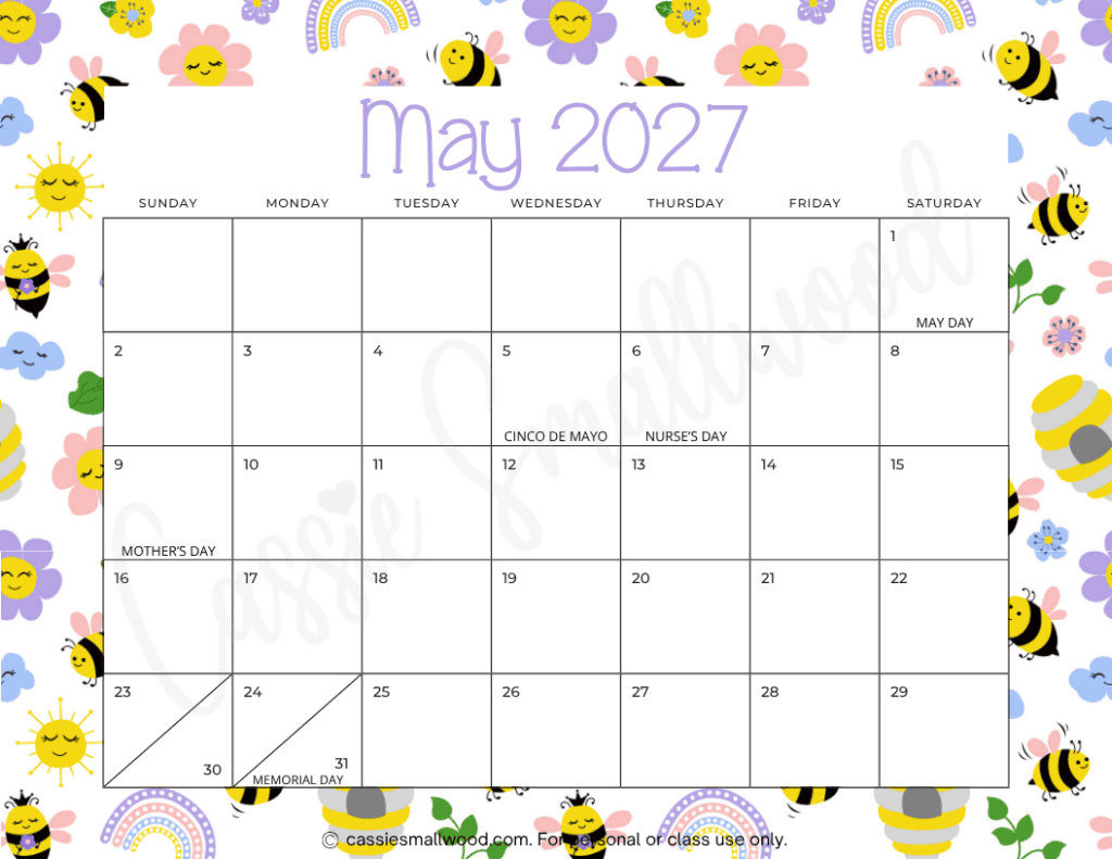 free printable elementary school teacher calendar 2026 2027 academic calendar, free printable monthly school year calendar 2026-2027 free printable, May 2027 calendar, 2027 monthly calendar free printable pdf