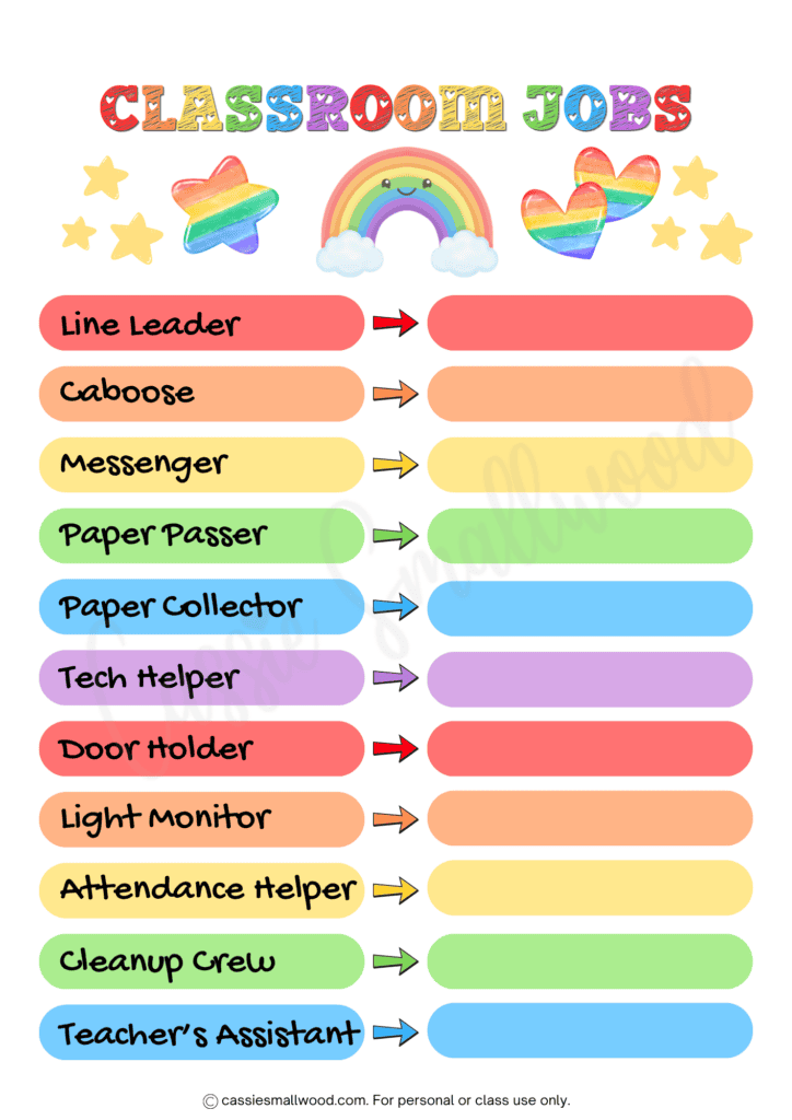 free printable classroom chore chart pdf, classroom jobs chart free printable pdf, school chore chart free printable, class chore chart free printable