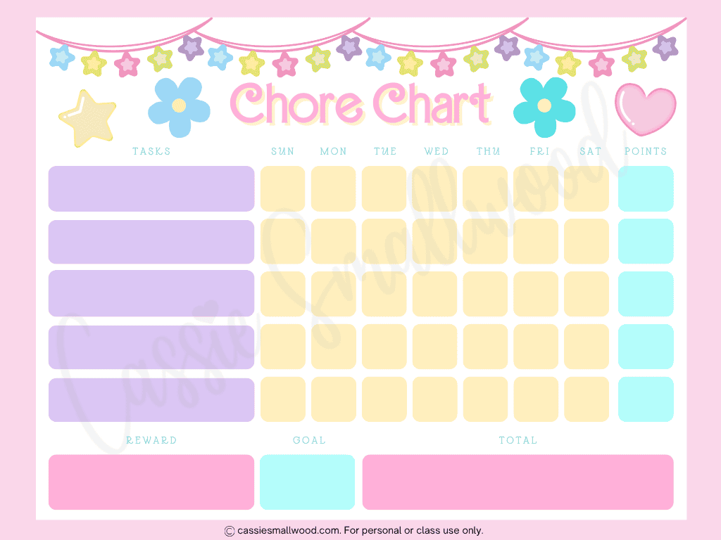 cute reward chore chart for girls free printable pdf, pink chore chart for kids, kindergarten chore chart, free printable daily chore chart with rewards, free printable weekly chore chart with rewards, blank chore chart for kids