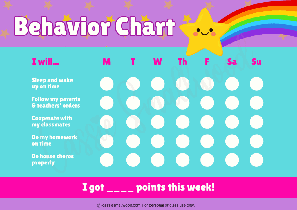 Free printable elementary school behavior chart pdf, 9 year old behavior chart, 7 year old behavior chart, kindergarten behavior chart, 3rd grade behavior chart, free printable behavior reward chart, teacher behavior tracker sheet