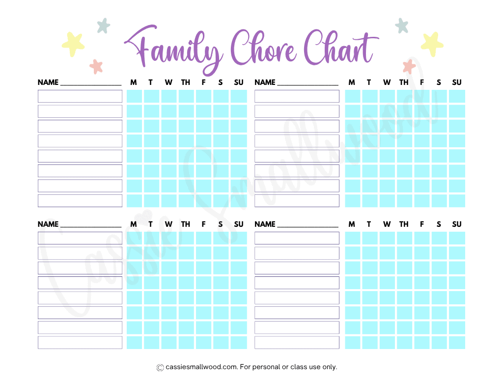 family chore chart free printable pdf, multiple kids chore chart free printable, weekly chore chart for kids, daily chore chart for kids blank