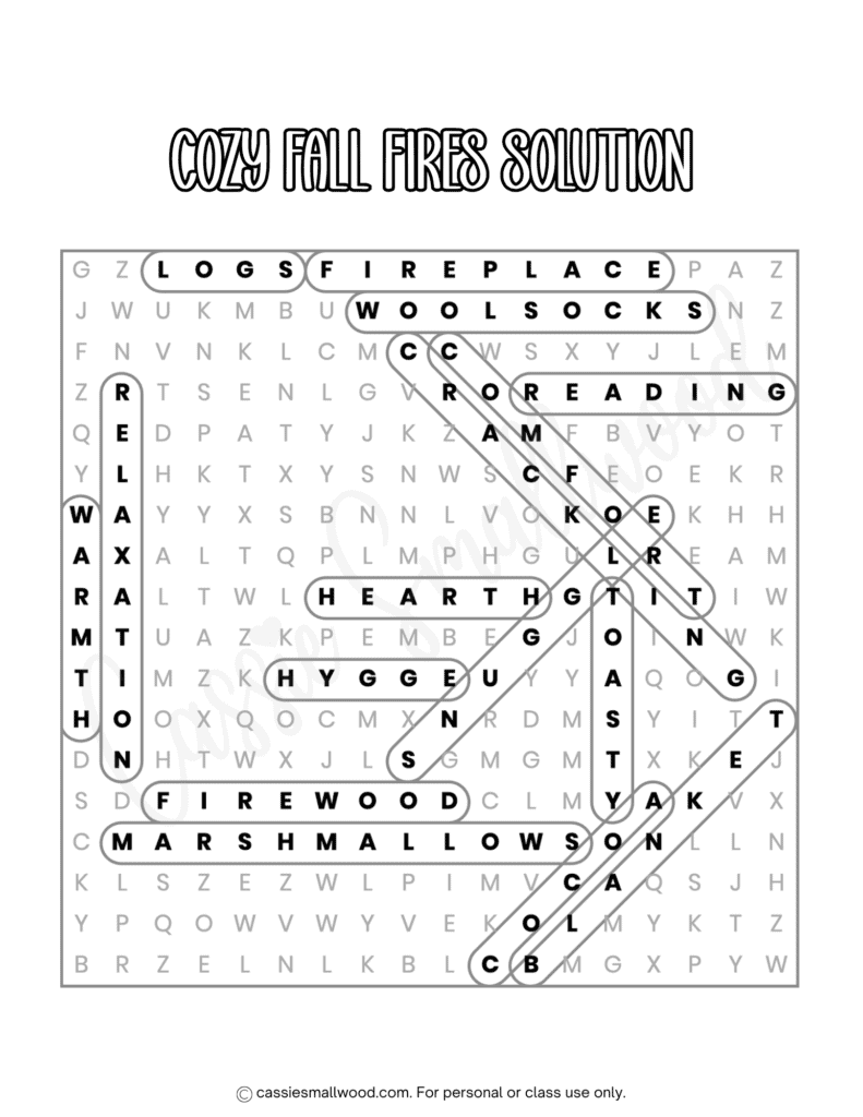 cozy fall word search answers free printable pdf, fall word find with answer key, fall worksheets for kids, autumn word find for kids, autumn activity sheets for elementary kids