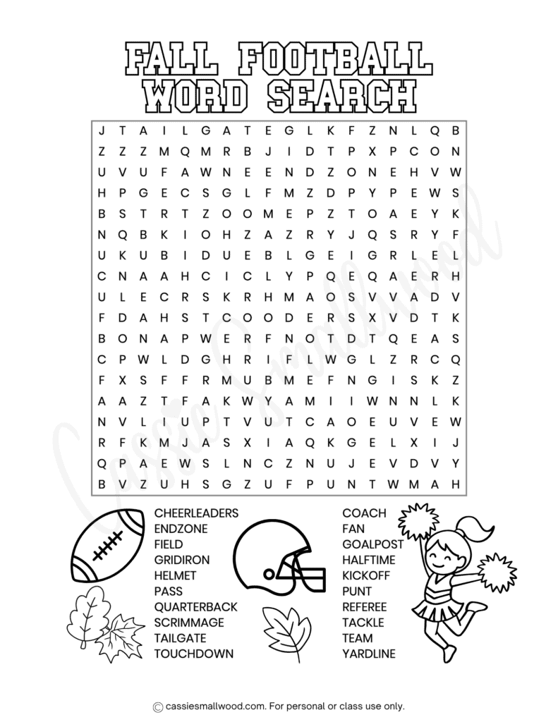 football fall word search free printable pdf, football word find for kids, autumn word search for kids advanced difficult, free printable fall worksheets for elementary school, free printable fall activity sheets for kids 3rd grade 4th grade 5th grade 6th grade
