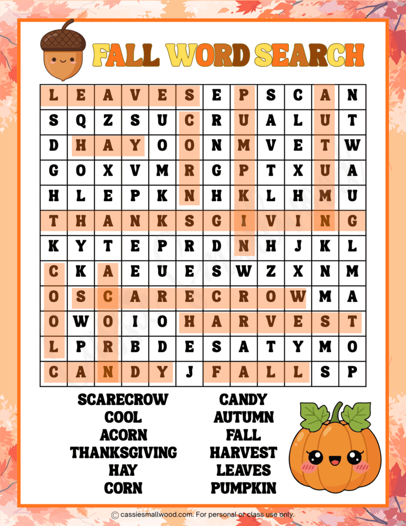 no diagonals fall word search for kids free printable pdf, autumn word search for children, free printable fall activity sheets for kids, fall word find with answers, autumn word find with answer key, 1st grade fall word search, 2nd grade fall word search, 3rd grade fall word search