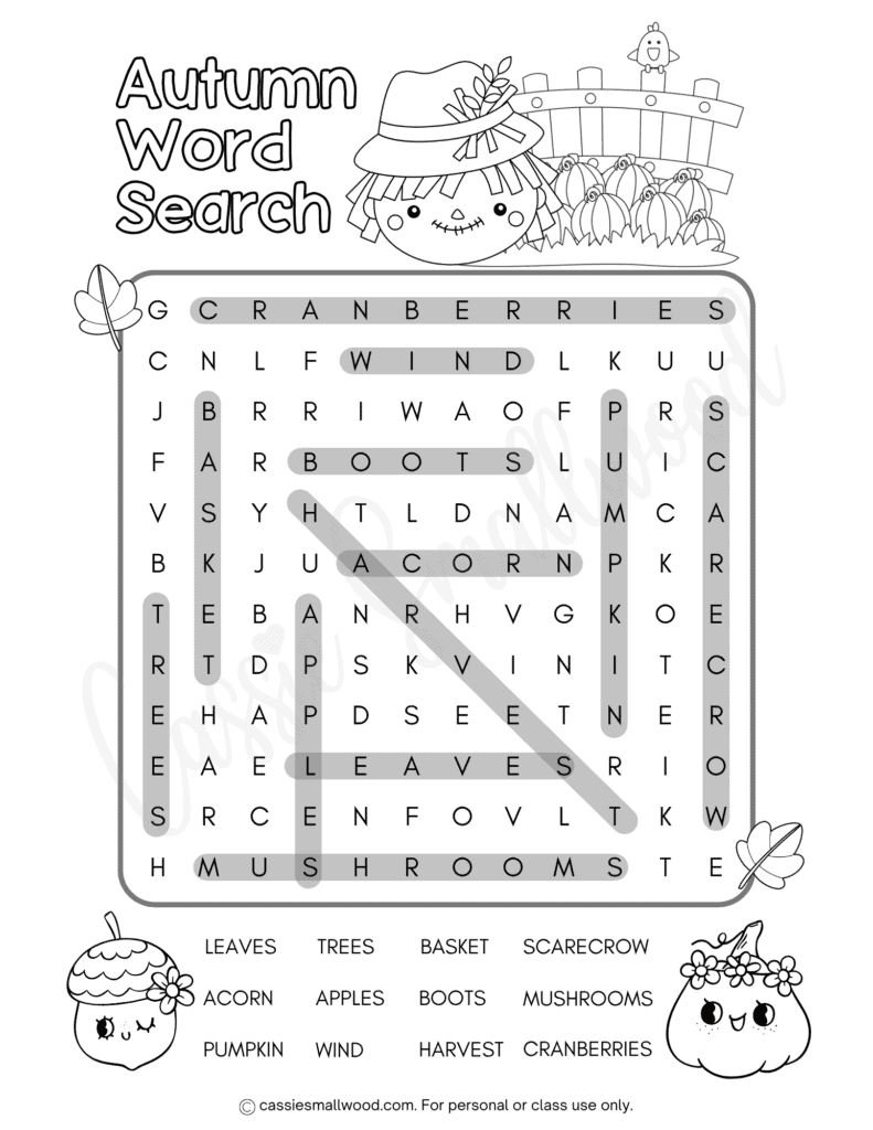 free printable autumn word search answers pdf, 2nd grade autumn word search, 3rd grade fall word search, fall word find for kids with answer key medium difficulty, free printable fall activity sheets for elementary students, free printable fall worksheets for kids