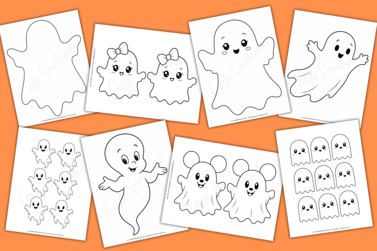 42 FREE Printable Ghost Templates (Small, Medium, & Large)