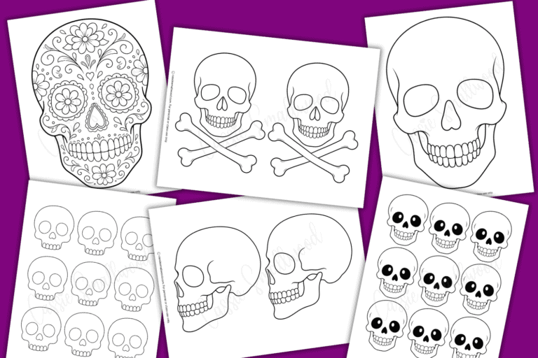 21 AWESOME Skull Templates (FREE Printable)