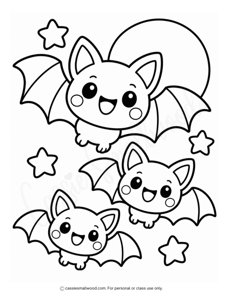 easy bat Halloween picture to color free printable pdf, simple Halloween bat coloring page for kids, cute toddler Halloween coloring page easy, preschool Halloween coloring sheet simple, bold Halloween coloring page kindergarten, kawaii Halloween coloring pages free download pdf